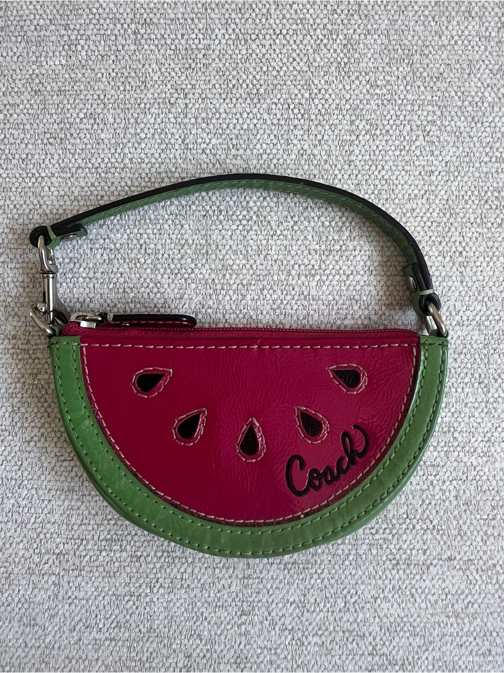 Coach Y2K Watermelon Leather Coin Purse HTF Vintage Coach
